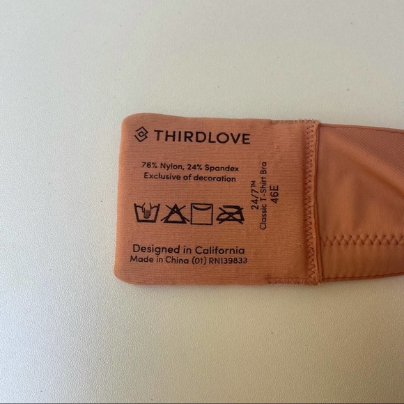 Thirdlove 24/7 Classic T- Shirt Bra Size 46E - Picture 8 of 8